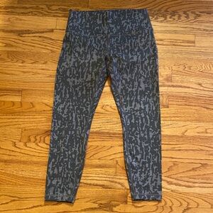 Lululemon Wunder Train High-Rise Tight 25" *Print Heathered Black Asphalt Grey